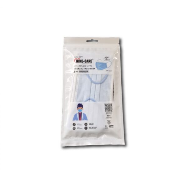 Nine Care 3Ply Face Mask Adult 10s - Image 5